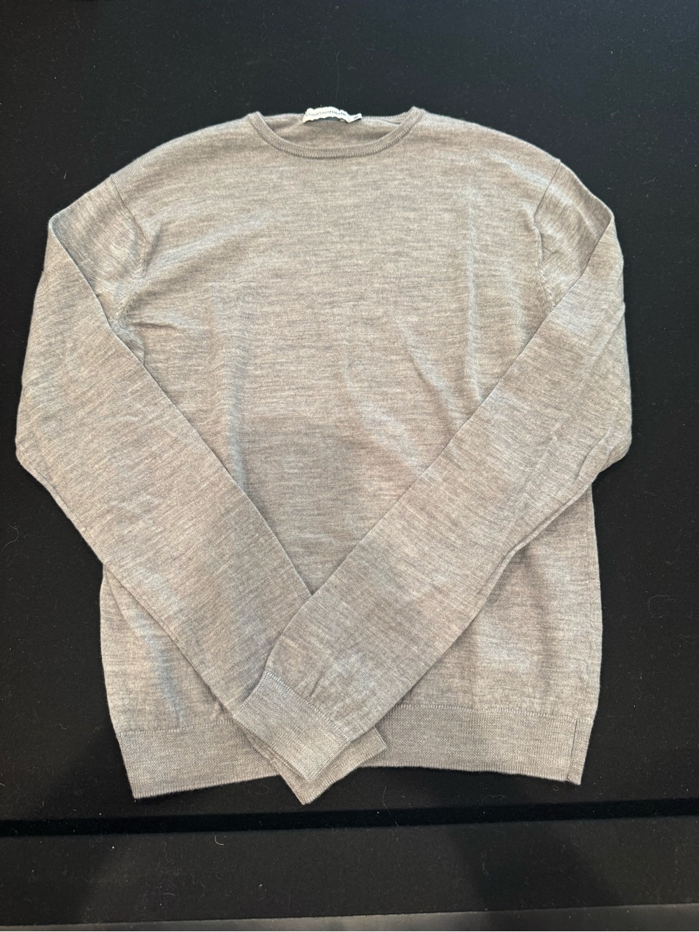 Christina women’s Crewneck Sweater in Light Gray